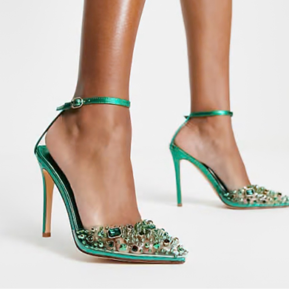 Azalea Wang Popstar sandals in green